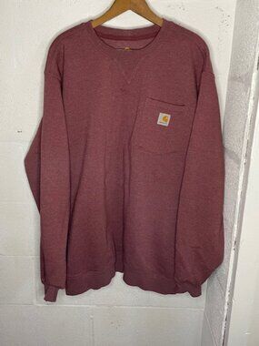 Maroon Carhartt "Original Fit" Pullover Sweatshirt